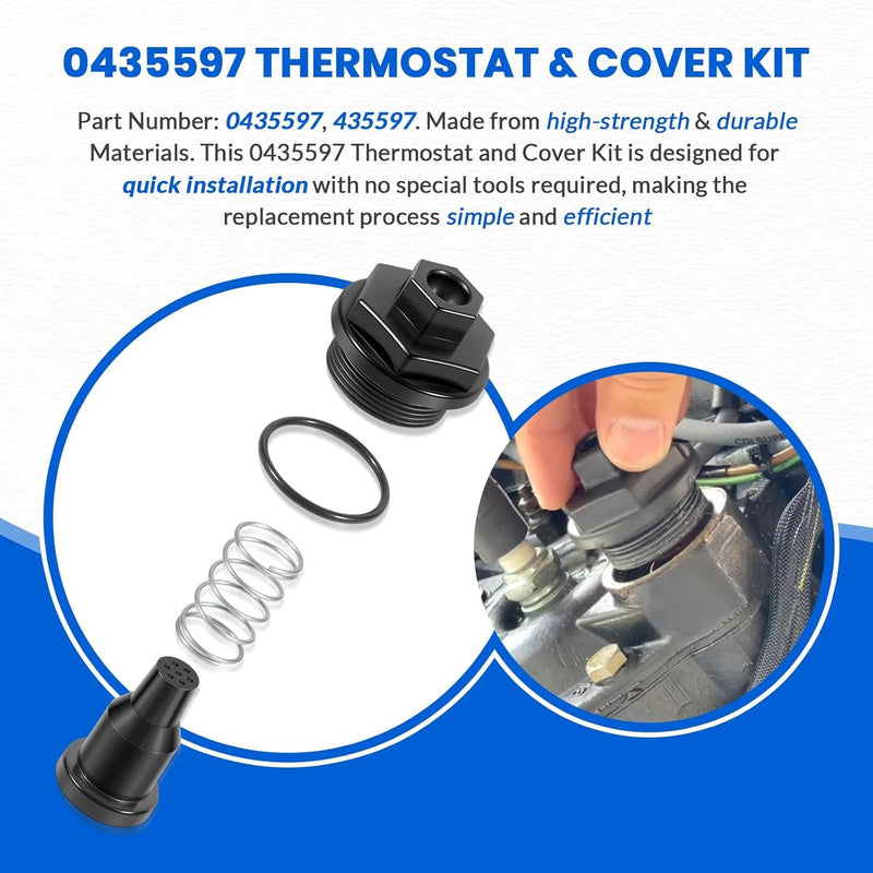 0435597 Thermostat And Cover Assembly for Johnson Evinrude OMC OEM