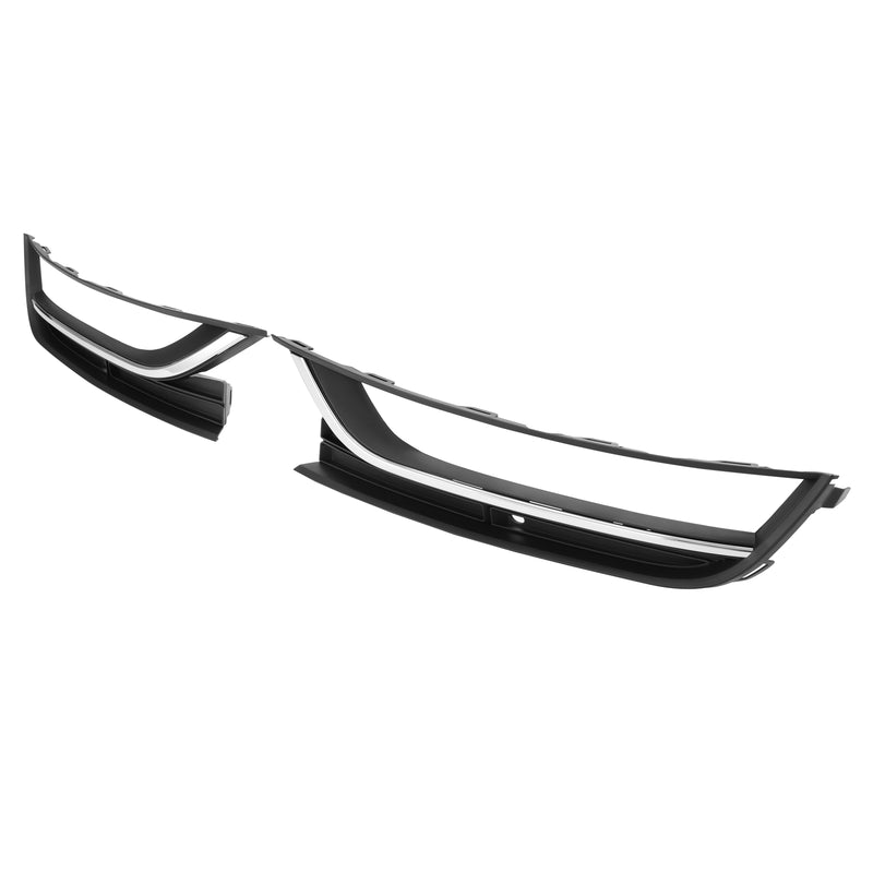 Bumper Fog Light Bezel Cover Trim for VW Passat 2012 13 14 2015 Black Pair
