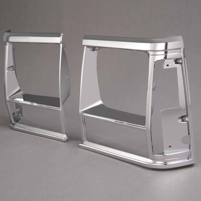 Headlight Bezel Trim for Jeep Cherokee 91-96 Comanche 91-92 Chrome 2PCS