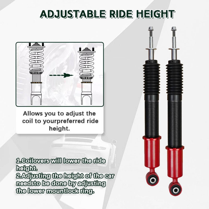 Coilovers Suspension Kit Adjustable Height Struts Shocks for Honda Civic 06-11