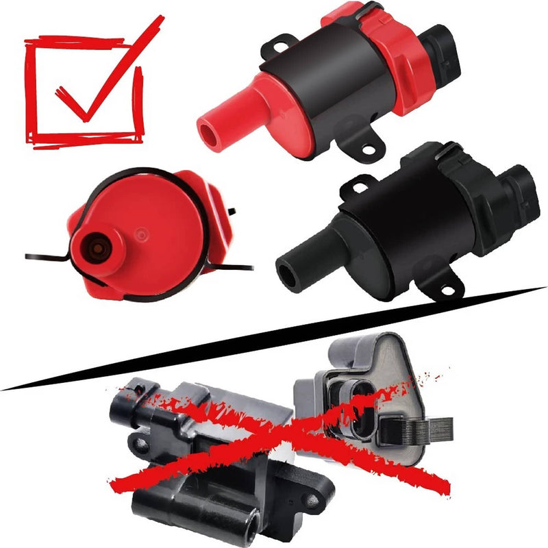 8 Set Round Ignition Coil and Spark Plug Wire for Chevy Silverado 1500 2500 GMC