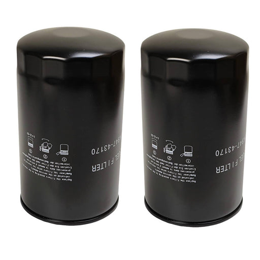 DURAFORCE 1K947-43172 1K947-43170 Fuel Filter for Kubota KX080 SVL95 SVL65 SVL75 2PCS