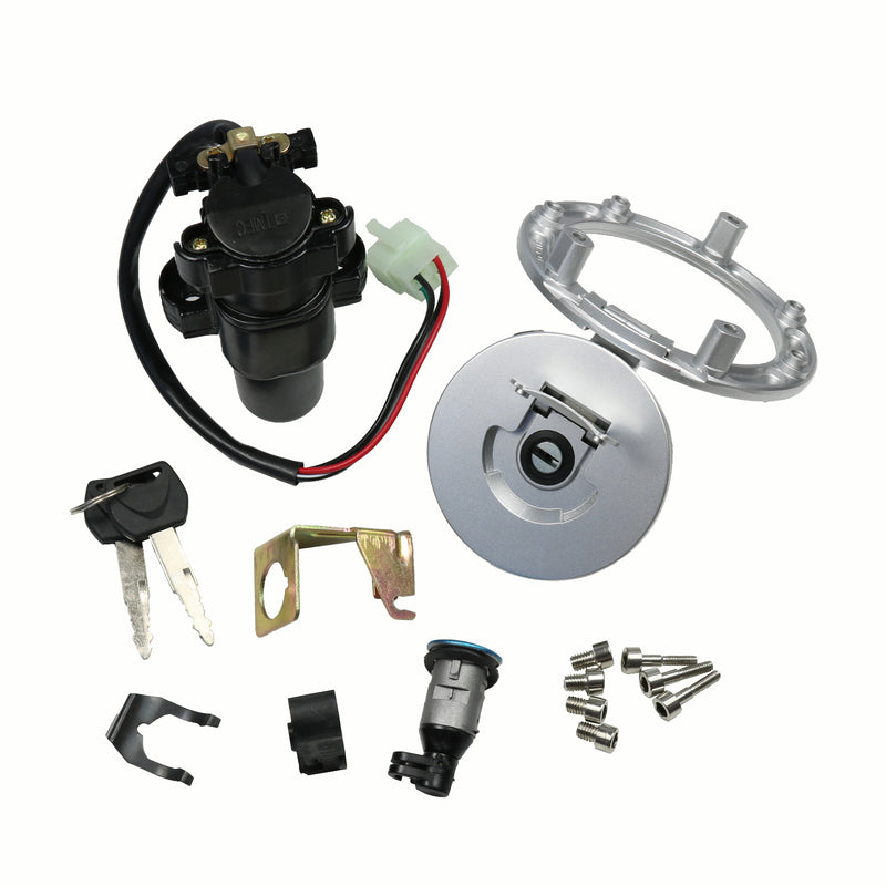 Ignition Switch Lock Fuel Gas Cap Cover Set for Honda CBR250R W/ Keys