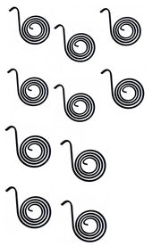 DURAFORCE Spiral Torsion Spring for ATPSTS Dump Truck Trailer Side Mount Tarp 10 Pack