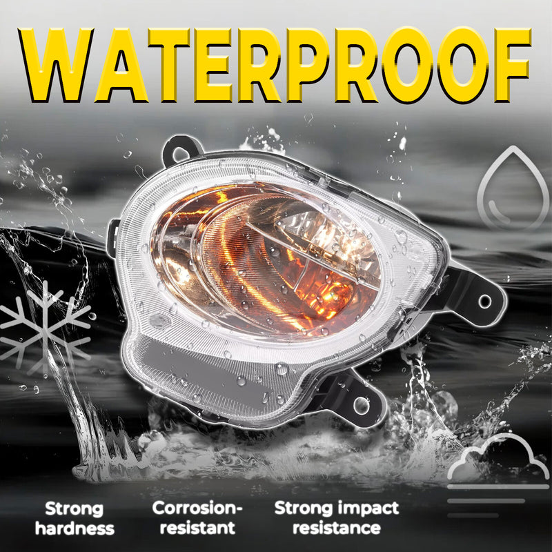 Turn Signal Light Left With Bulb Chrome Trim Parking Lamp for Fiat 500 2012-2017