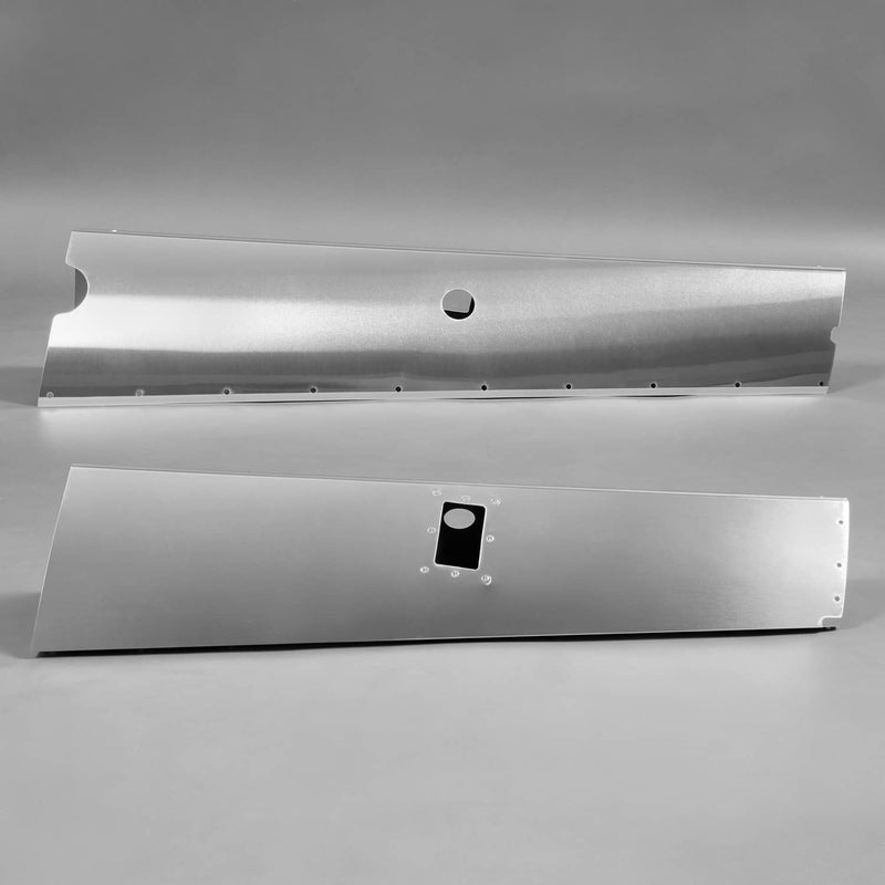 Main Gear Leg Fairing LH+RH for Cessna 182Q 182R Aluminum Polishing Silvery