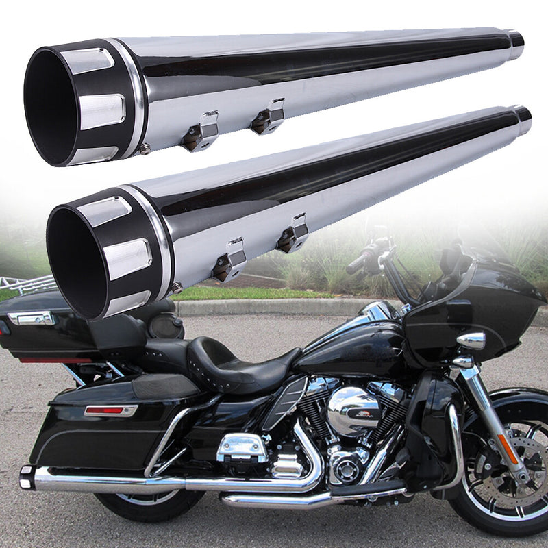 4" Megaphone Slip-On Exhaust Mufflers for Harley Electra Glide Road King