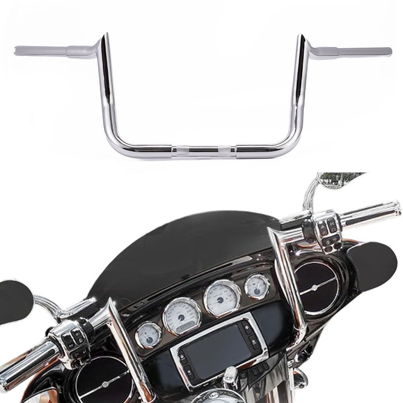 10" Meathook Ape Hanger Handlebar for Harley Bagger Electra Street Glide