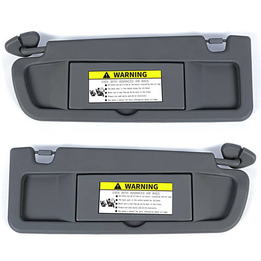 DURAFORCE Sun Visor Dark Gray Left Right Set for 2006-2011 Honda Civic Pair