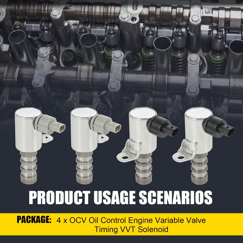 Variable Valve Timing Solenoid for Ford F-150 Explorer 3.5L 2011-2017 4 Pieces