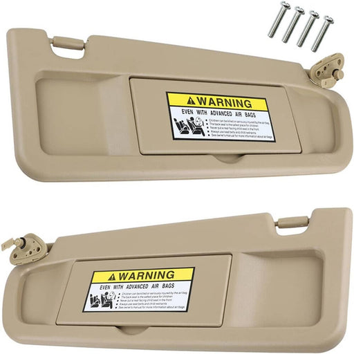 DURAFORCE Beige Sun Visor Left and Right Kit for Honda Civic 2006-2011 1 Set