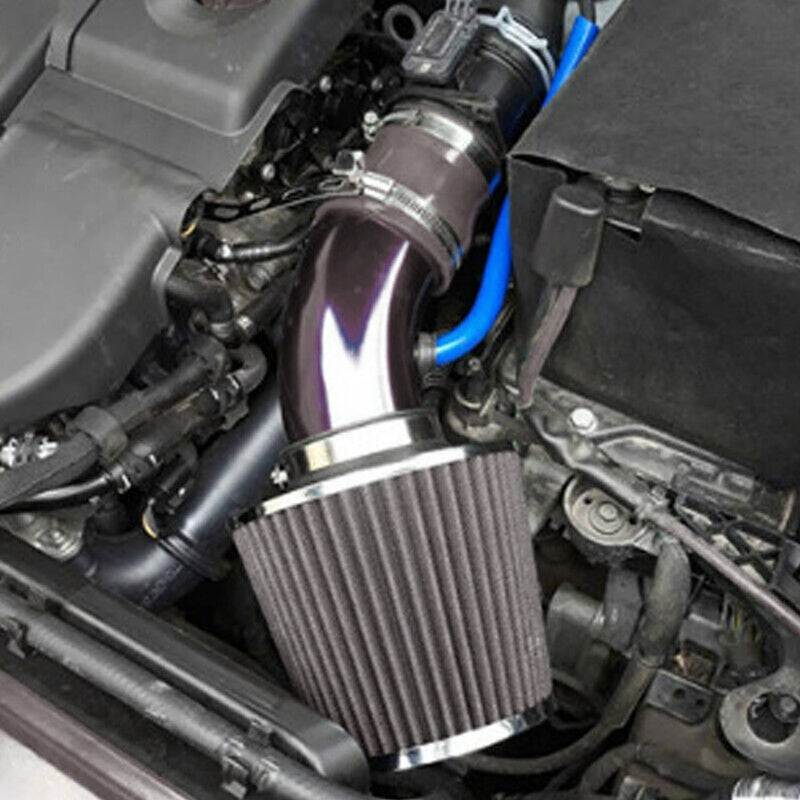 3" Universal Cold Air Intake Kit Induction Flow Pipe Kit Aluminium Automotive