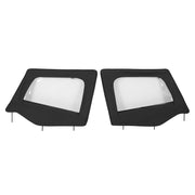 DURAFORCE Soft Top Kit Front Upper Half Doors Tinted Windows for Jeep Wrangler YJ 87-95