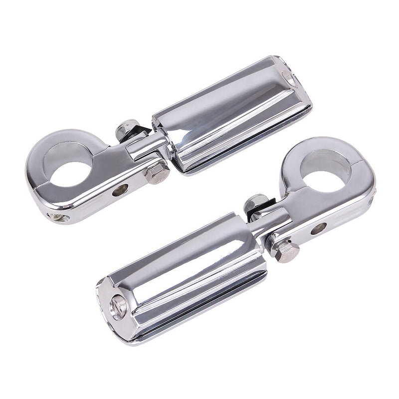 1.25" Engine Crash Bar Footpegs Foot Pegs for Harley Road Glide Softail Suzuki