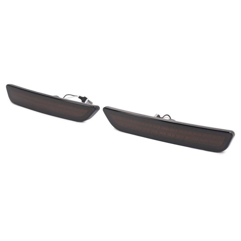 Side Marker Lights Smoked Lens for Ford Mustang 2010-2014 Front Rear LED 4 Piece