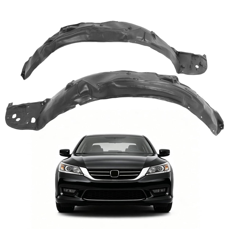 DURAFORCE Front Inner Fender Liner Driver Passenger Side for Honda Accord Sedan 2013-15