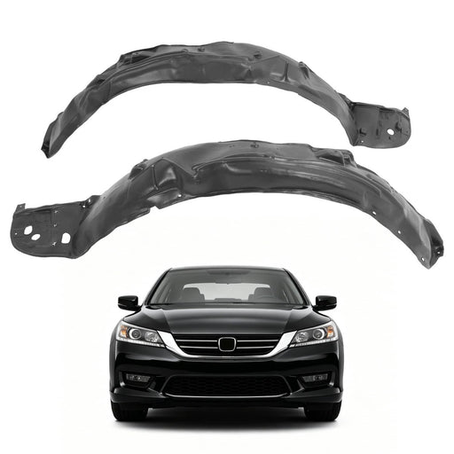 DURAFORCE Front Inner Fender Liner Driver Passenger Side for Honda Accord Sedan 2013-15