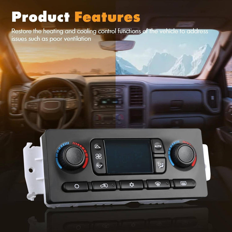 599-009 AC Heater Climate Control Module for 2003-2007 Chevy GMC Improved Design