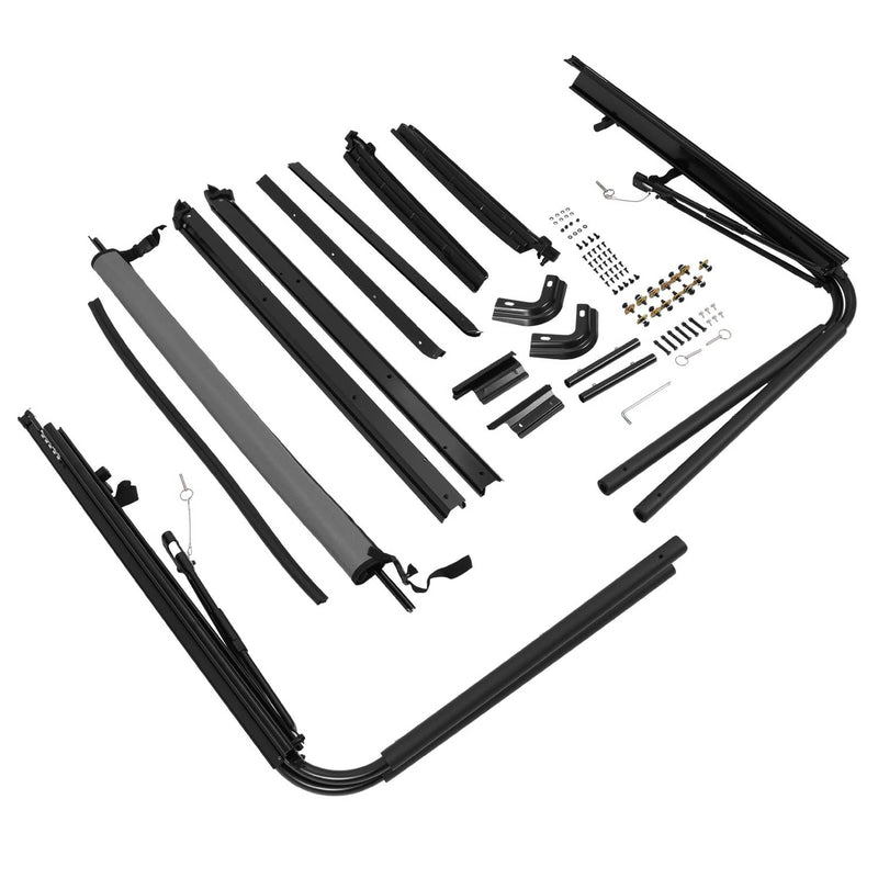 DURAFORCE Soft Top Support Frame Bow Kit for Jeep Wrangler YJ 1987-1995 Complete