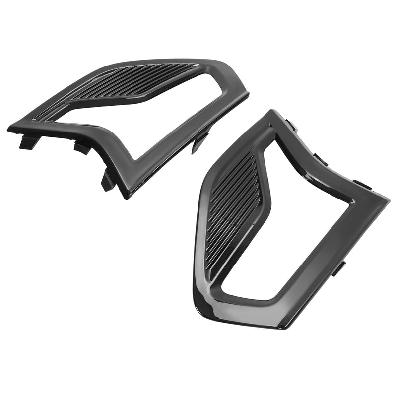 Front Bumper Fog Light Lamp Grille Covers Bezel Trim for Ford Fusion 2019-2020