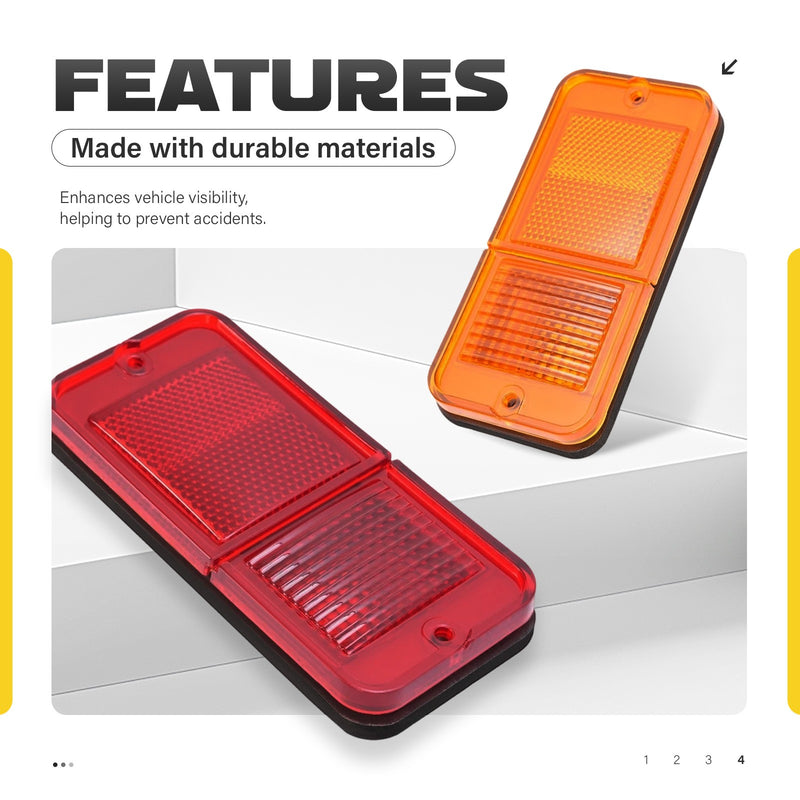 Front Rear Side Marker Lights for Chevrolet and GMC C/K Pickup Trucks 1968-1972