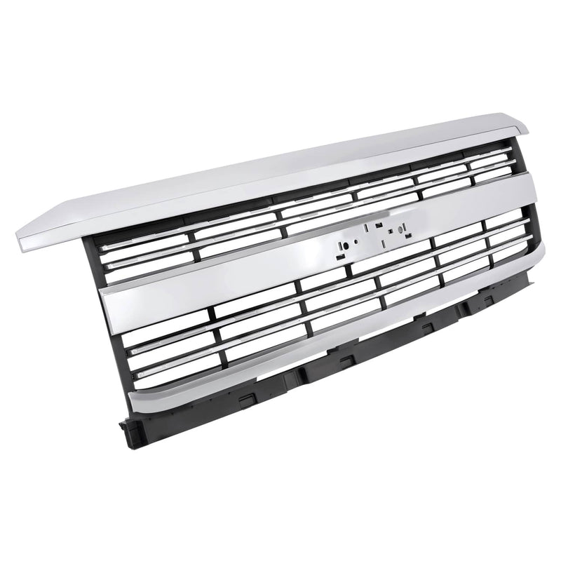 DURAFORCE Chrome Front Grille Grill Assembly for Chevy Silverado 2500 HD 3500 HD 2015-2019