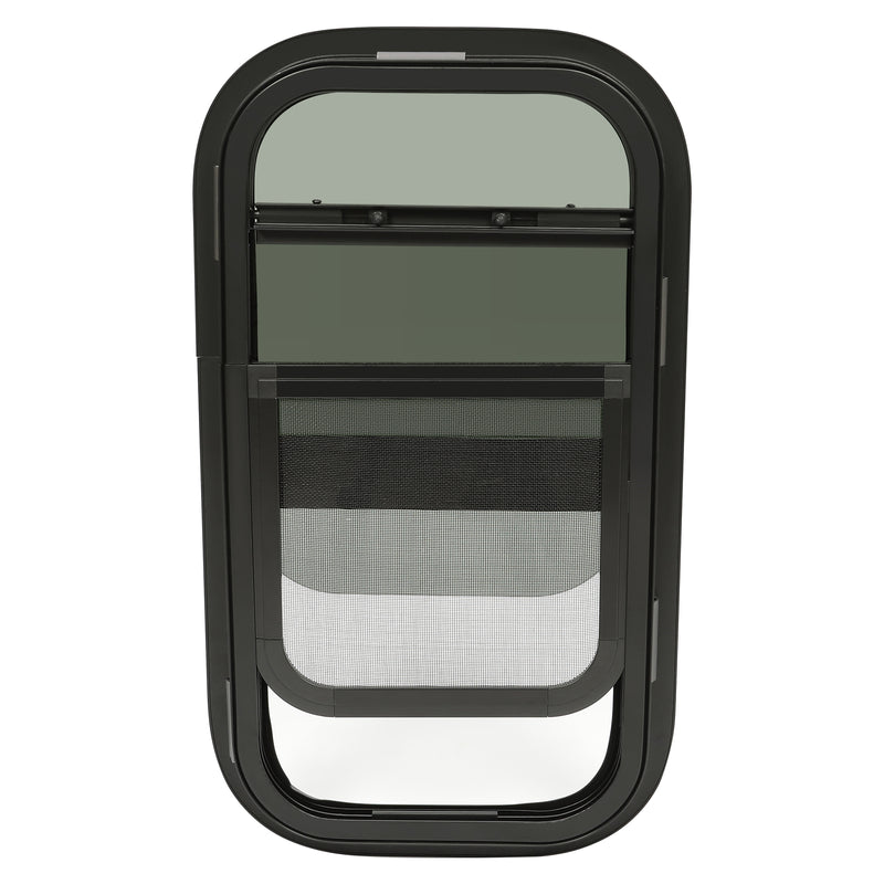 Tinted RV Glass Window 12"x22" w Mounting Hardware for Cargo Trailer RV