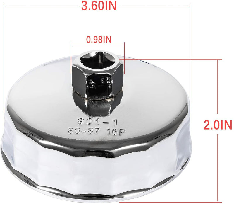 Oil Filter Wrench Chrome 86mm for BMW N20 N26 N51 N52 N54 N55 N63 N74 S55 S63