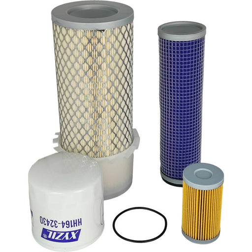 DURAFORCE HH164-32430 Filter Kit for Kubota 15521-43160 70000-11081 15287-11490