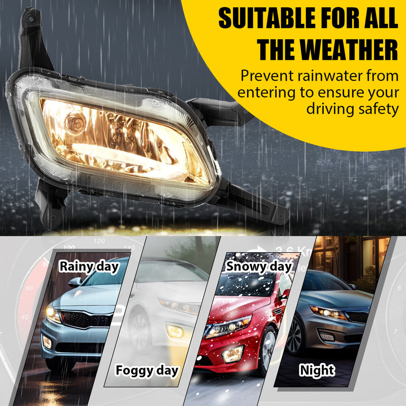 Front Fog Light Lamp With Bulb for Kia Optima 2014 2015 Right Passenger Side