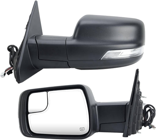 DURAFORCE 68462769AB Mirror Heated Power Folding Driver Left Side for 2019-2024 Ram 1500