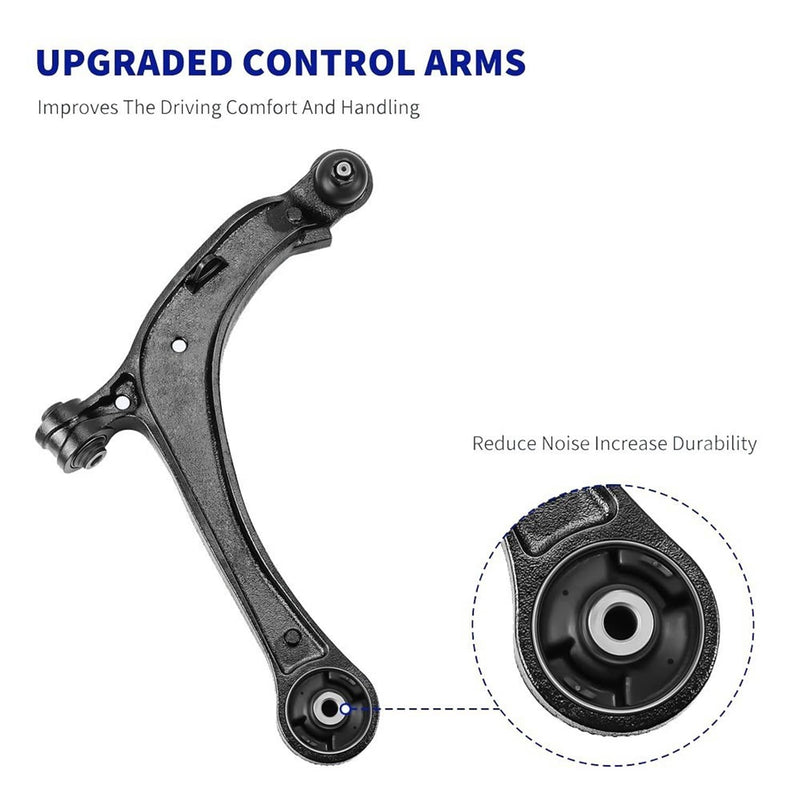 Front Lower Control Arm Tie Rod End Suspension Kit for Honda Odyssey