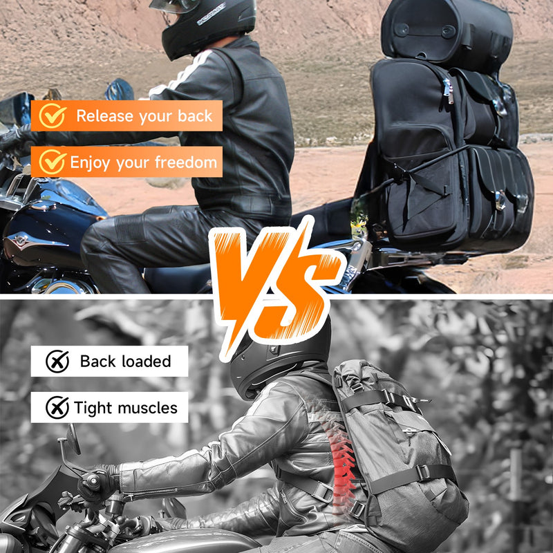 Motorcycle Detachable Rear Luggage Rack for Harley Touring Models 2009-2025