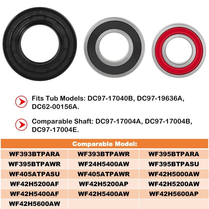 DC62-00156A 6601-002637 6601-000148 Washer Seal & Bearing Replacement Kit