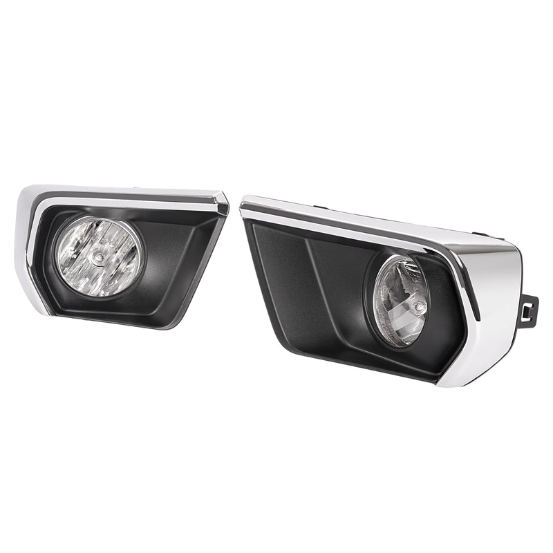 Clear Fog Lights with Chrome Bezel Wires Switch for Chevrolet Colorado 2021-2022