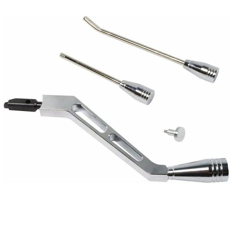 Column Shifter Lever Turn Signal Hazard Tilt Kit Polished for GM Chevy Buick