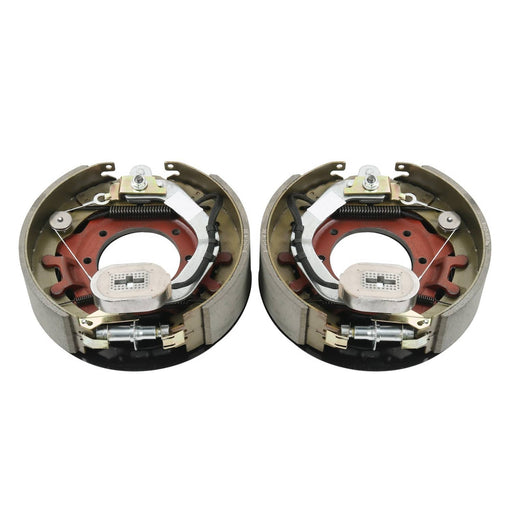 DURAFORCE Electric Trailer Brake Assembly Pair for 10K lbs Axle 12-1/4"x3-3/8" Shields