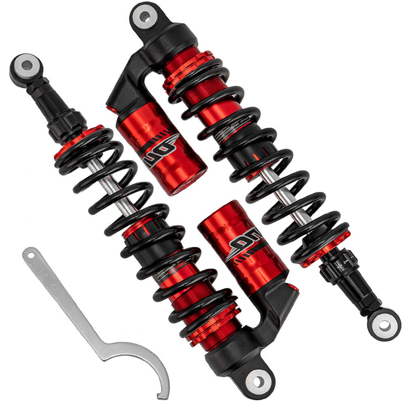 Front Left Right Shocks for Polaris RZR 170 2009-2021 Adjustable Black Red