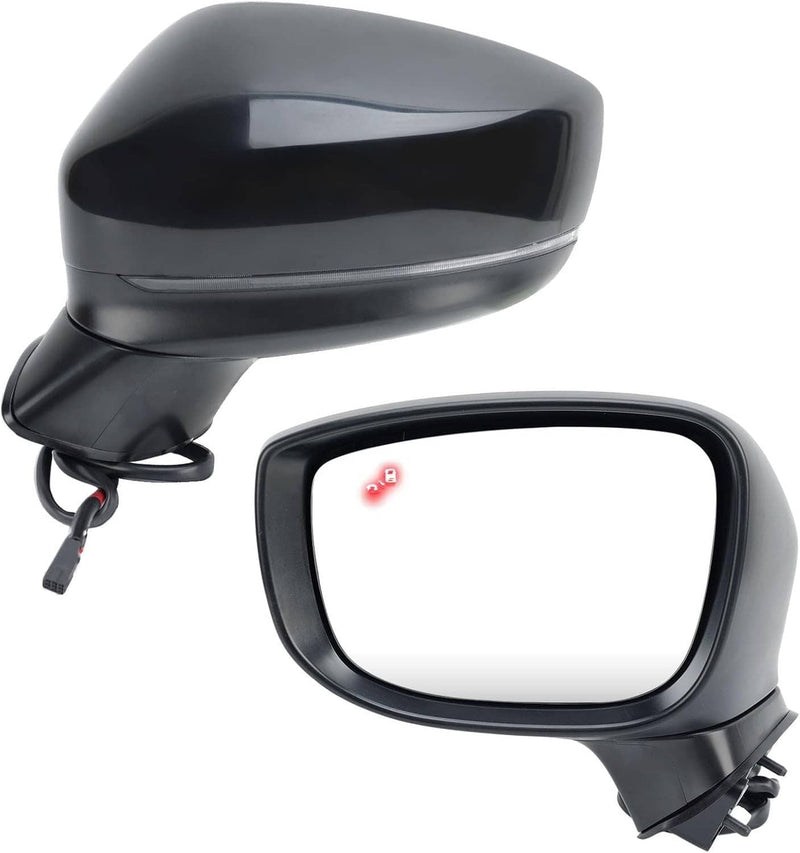 Left Driver Side Mirror for Mazda CX-5 2017-2024 BSM Power Turn Signal