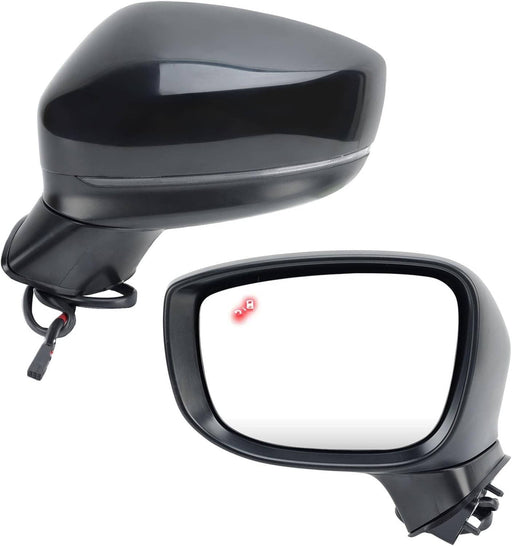 DURAFORCE Left Driver Side Mirror for Mazda CX-5 2017-2024 BSM Power Turn Signal