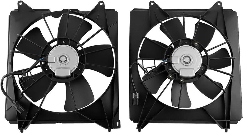 AC Condenser Radiator Cooling Fan 2PCS for Honda Accord Touring 2013-2017