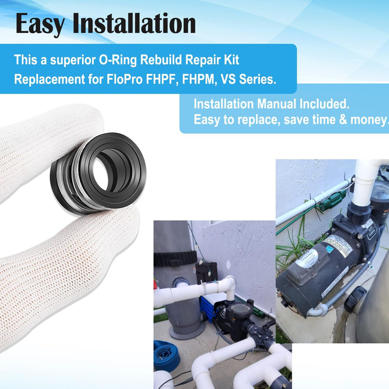 O-Ring Rebuild Repair Kit for Jandy Zodiac FHPF FHPM FloPro Pool Pump