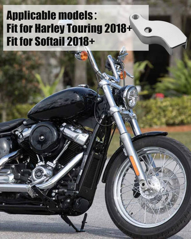 Chrome Gear Shift Neutral Assist Bracket for Harley Softail FLFB Touring Glide
