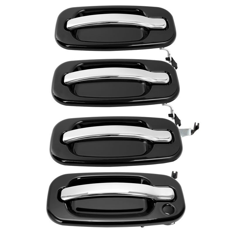 4X Outer Door Handles for Chevy Silverado for GMC Sierra for Cadillac 1999-2006