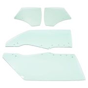 DURAFORCE Quarter Side Window Glass for Chevy Chevelle Malibu 1970-1972 2 Door 4 Pcs