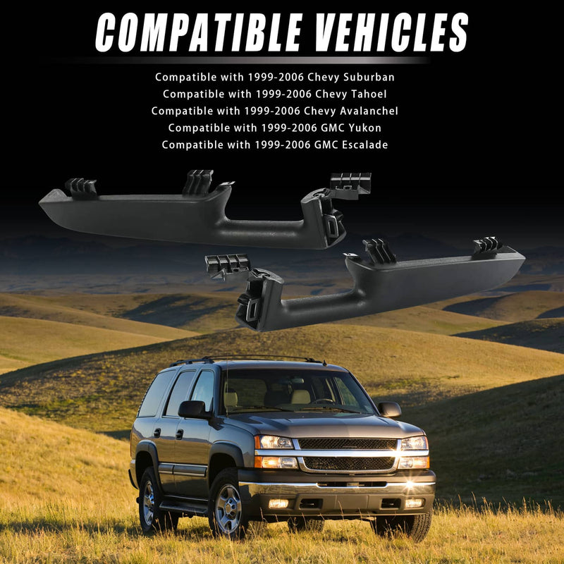 Front Door Armrest Handle Left & Right for GMC Yukon Chevy Suburban Tahoe 99-06