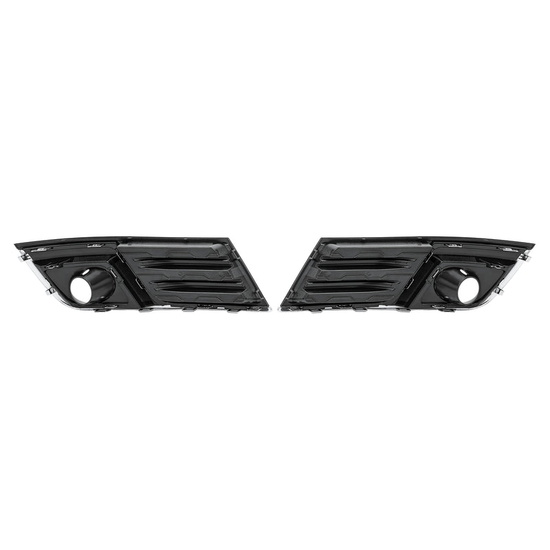 Fog Light Cover Bezel Trim for Chevy Traverse 2013-2017 Left Right Black Chrome