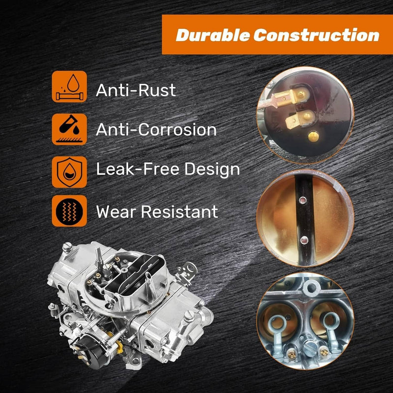 750 CFM Double Pumper 4 Barrel Carburetor E-Choke for Holley Quickfuel Brawler