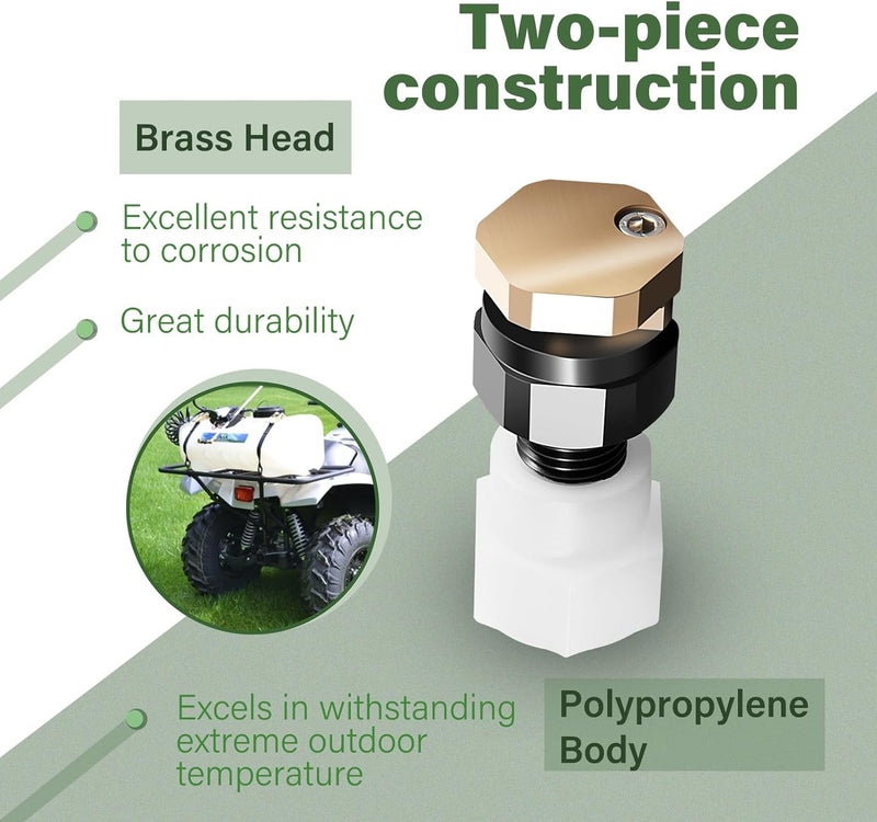 BN2BP125FWX-CS Full Pattern 16ft Broadcast Spray Boomless Nozzle for 2GPM Pump