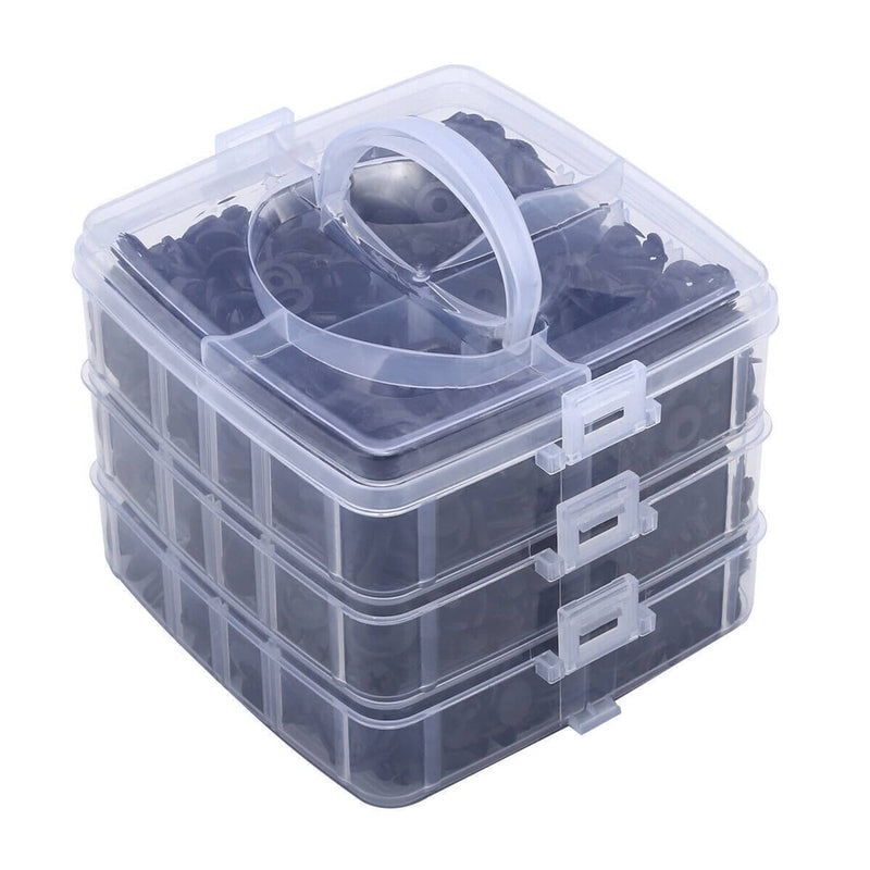 750 Pcs Car Retainer Clips Auto Fasteners Push Trim Pin Rivet Bumper Kit
